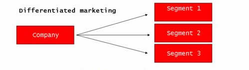 Differentiated Marketing Diagram
