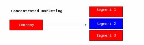 Concentrated Marketing Diagram