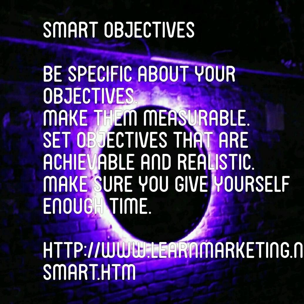 Smart Objectives Diagram
